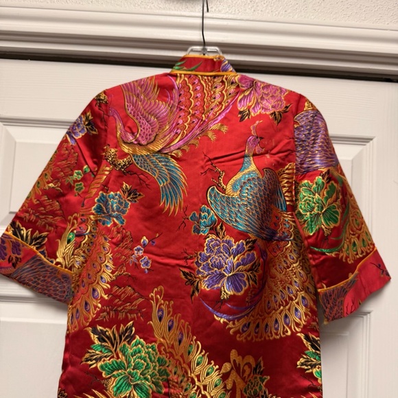 Red Embroidered Kimono Jacket - Picture 9 of 15